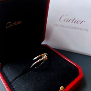Cartier Juste Un Clou Ring White Gold size 55